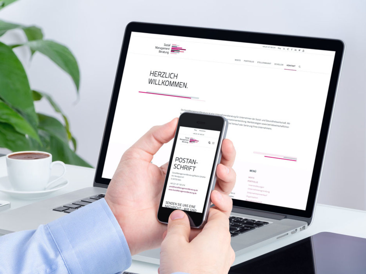 Responsive Website Sozialmanagementberatung | DEPUNKT