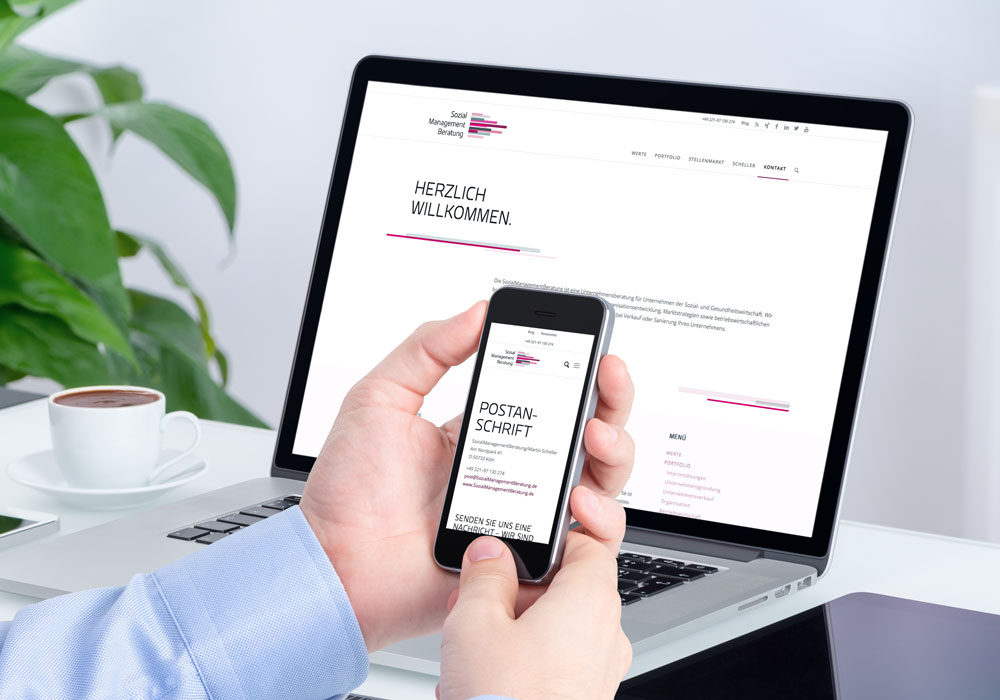 Responsive Website Sozialmanagementberatung | DEPUNKT