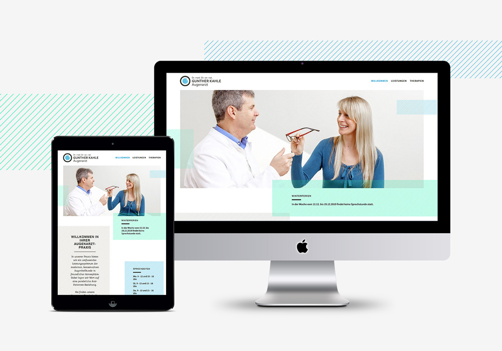 responsive Webseite Augenarzt Kahle | DEPUNKT